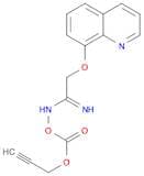 Ethanimidamide, N-[[(2-propynyloxy)carbonyl]oxy]-2-(8-quinolinyloxy)-