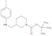 1-Piperidinecarboxylicacid, 3-[[(4-fluorophenyl)amino]methyl]-, 1,1-dimethylethyl ester