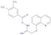 Ethanimidamide, N-[(3,4-dimethylbenzoyl)oxy]-2-(8-quinolinyloxy)-