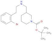 1-Piperidinecarboxylicacid, 3-[[[2-(2-bromophenyl)ethyl]amino]methyl]-, 1,1-dimethylethyl ester