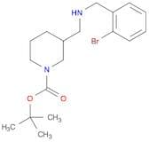 1-Piperidinecarboxylicacid, 3-[[[(2-bromophenyl)methyl]amino]methyl]-, 1,1-dimethylethyl ester