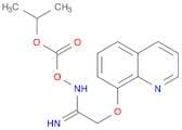 Ethanimidamide, N-[[(1-methylethoxy)carbonyl]oxy]-2-(8-quinolinyloxy)-