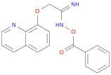 Ethanimidamide, N-(benzoyloxy)-2-(8-quinolinyloxy)-