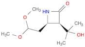 2-Azetidinone, 4-(2,2-dimethoxyethyl)-3-(1-hydroxy-1-methylethyl)-, cis-