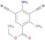 Benzoic acid, 4-amino-3,5-dicyano-2-methyl-, ethyl ester