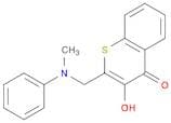 4H-1-Benzothiopyran-4-one, 3-hydroxy-2-[(methylphenylamino)methyl]-