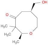 4-Oxocanone, 6-(hydroxymethyl)-2,3,3-trimethyl-, cis-