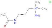 Hydrazinium, 1-[3-(acetylamino)-2-propenyl]-1,1-dimethyl-, chloride