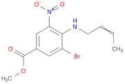 Benzoic acid, 3-bromo-4-(2-butenylamino)-5-nitro-, methyl ester