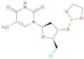 Thymidine, 5'-chloro-5'-deoxy-3'-O-1,3,2-dioxaphospholan-2-yl-