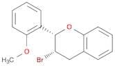 2H-1-Benzopyran, 3-bromo-3,4-dihydro-2-(2-methoxyphenyl)-, cis-