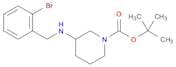 1-Piperidinecarboxylicacid, 3-[[(2-bromophenyl)methyl]amino]-, 1,1-dimethylethyl ester
