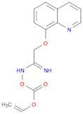 Ethanimidamide, N-[[(ethenyloxy)carbonyl]oxy]-2-(8-quinolinyloxy)-