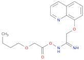Ethanimidamide, N-[(butoxyacetyl)oxy]-2-(8-quinolinyloxy)-