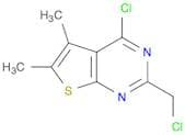4-Chloro-2-chloromethyl-5,6-dimethyl-thieno[2,3-d]pyrimidine