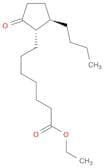 Cyclopentaneheptanoic acid, 2-butyl-5-oxo-, ethyl ester, trans-