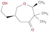 4-Oxepanone, 6-(2-hydroxyethyl)-2,3,3-trimethyl-, cis-