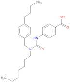 Benzoic acid, 4-[[[[(4-butylphenyl)methyl]heptylamino]carbonyl]amino]-
