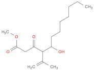 Dodecanoic acid, 5-hydroxy-4-(1-methylethenyl)-3-oxo-, methyl ester