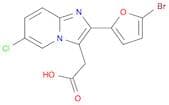 Imidazo[1,2-a]pyridine-3-acetic acid, 2-(5-bromo-2-furanyl)-6-chloro-
