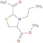 4-Thiazolidinecarboxylic acid, 2-acetyl-3-propyl-, methyl ester