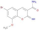 2H-1-Benzopyran-3-carboxamide, 6-bromo-2-imino-8-methoxy-