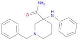 3-Piperidinecarboxamide, 3-(phenylamino)-1-(phenylmethyl)-