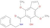 5-Benzofurancarboxamide, 6-hydroxy-4,7-dimethoxy-N-(phenylmethyl)-