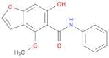 5-Benzofurancarboxamide, 6-hydroxy-4-methoxy-N-phenyl-