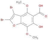 5-Benzofurancarboxylic acid, 2,3-dibromo-6-hydroxy-4,7-dimethoxy-