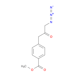 Benzoic acid, 4-(3-azido-2-oxopropyl)-, methyl ester