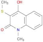 2(1H)-Quinolinone, 4-hydroxy-1-methyl-3-(methylthio)-