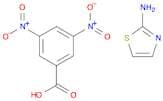 Benzoic acid, 3,5-dinitro-, compd. with 2-thiazolamine (1:1)