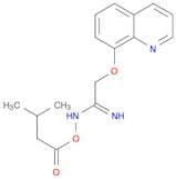 Ethanimidamide, N-(3-methyl-1-oxobutoxy)-2-(8-quinolinyloxy)-