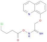Ethanimidamide, N-(4-chloro-1-oxobutoxy)-2-(8-quinolinyloxy)-