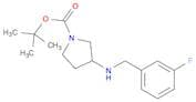 1-Pyrrolidinecarboxylicacid, 3-[[(3-fluorophenyl)methyl]amino]-, 1,1-dimethylethyl ester