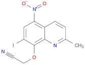 Acetonitrile, [(7-iodo-2-methyl-5-nitro-8-quinolinyl)oxy]-