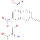 Ethanimidamide, N-hydroxy-2-[(2-methyl-5,7-dinitro-8-quinolinyl)oxy]-