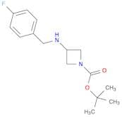 1-Azetidinecarboxylicacid, 3-[[(4-fluorophenyl)methyl]amino]-, 1,1-dimethylethyl ester