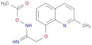 Ethanimidamide, N-(acetyloxy)-2-[(2-methyl-8-quinolinyl)oxy]-