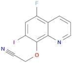 Acetonitrile, [(5-fluoro-7-iodo-8-quinolinyl)oxy]-