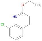 Benzenepropanimidicacid, 3-chloro-, ethyl ester