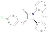 2-Azetidinone, 3-(4-chlorophenoxy)-1-(2-methylphenyl)-4-phenyl-, trans-