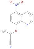 Propanenitrile, 2-[(5-nitro-8-quinolinyl)oxy]-