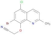 Acetonitrile, [(7-bromo-5-chloro-2-methyl-8-quinolinyl)oxy]-