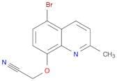 Acetonitrile, [(5-bromo-2-methyl-8-quinolinyl)oxy]-