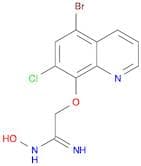 Ethanimidamide, 2-[(5-bromo-7-chloro-8-quinolinyl)oxy]-N-hydroxy-