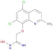 Ethanimidamide, 2-[(5,7-dichloro-2-methyl-8-quinolinyl)oxy]-N-hydroxy-