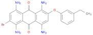 1,4,5,8-Tetraamino-2-bromo-6-(3-ethylphenoxy)anthracene-9,10-dione