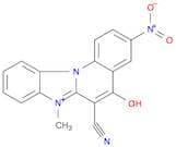 Benzimidazo[1,2-a]quinolinium, 6-cyano-5-hydroxy-7-methyl-3-nitro-